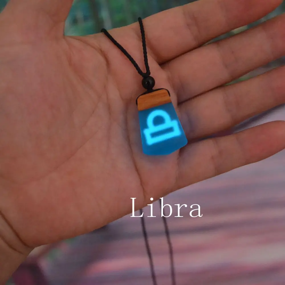Vintage Fashion Words - 12 zodiac good luck jewelry pendant,