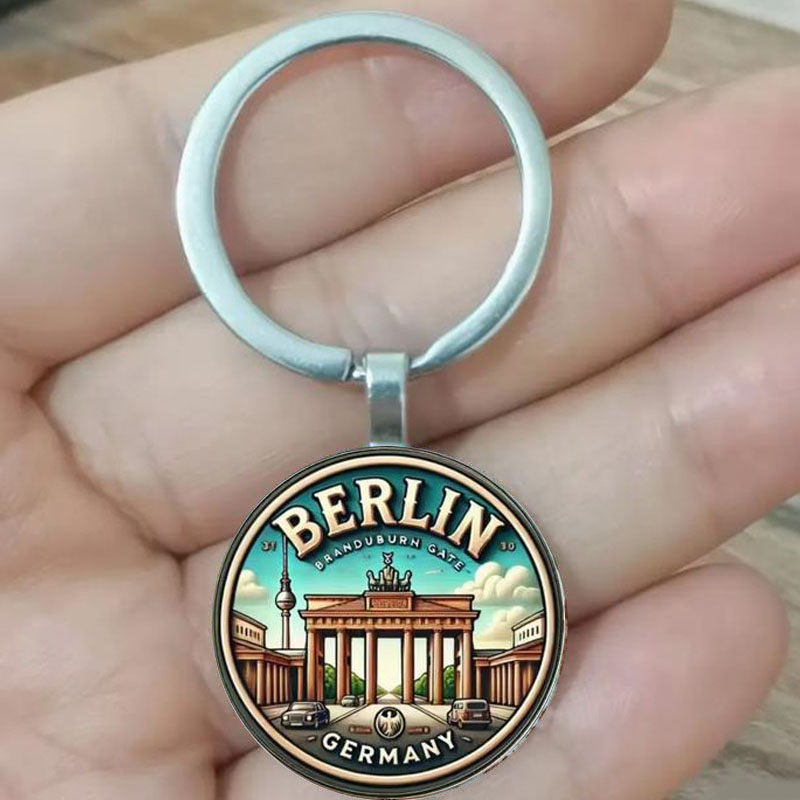 Vintage Fashion Berlin - Vintage Berlin Brandenburg Gate keychain travel