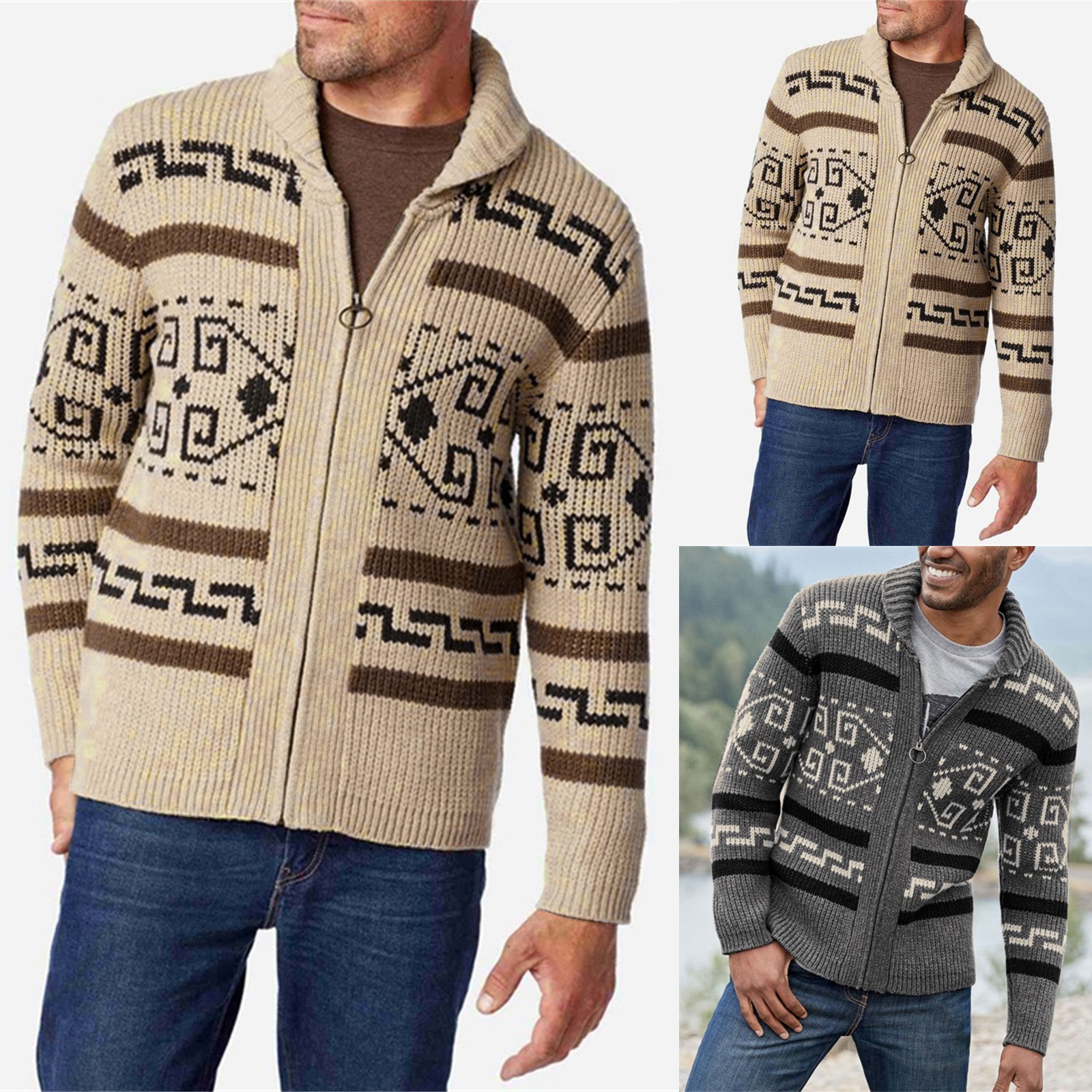 Vintage Fashion Japan - 2021 Autumn Winter Fashion Men's Knitted
