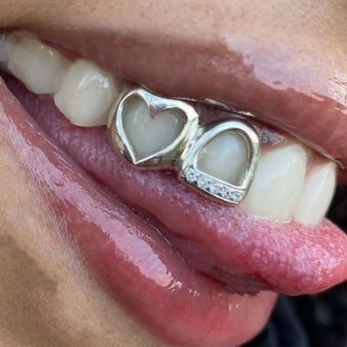 Vintage Fashion Words - RACHELZ Hip Hop CZ Stone Double