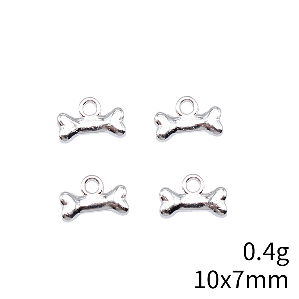 Vintage Fashion Words - 20pcs 10x7mm 5 Colors Dog Bone