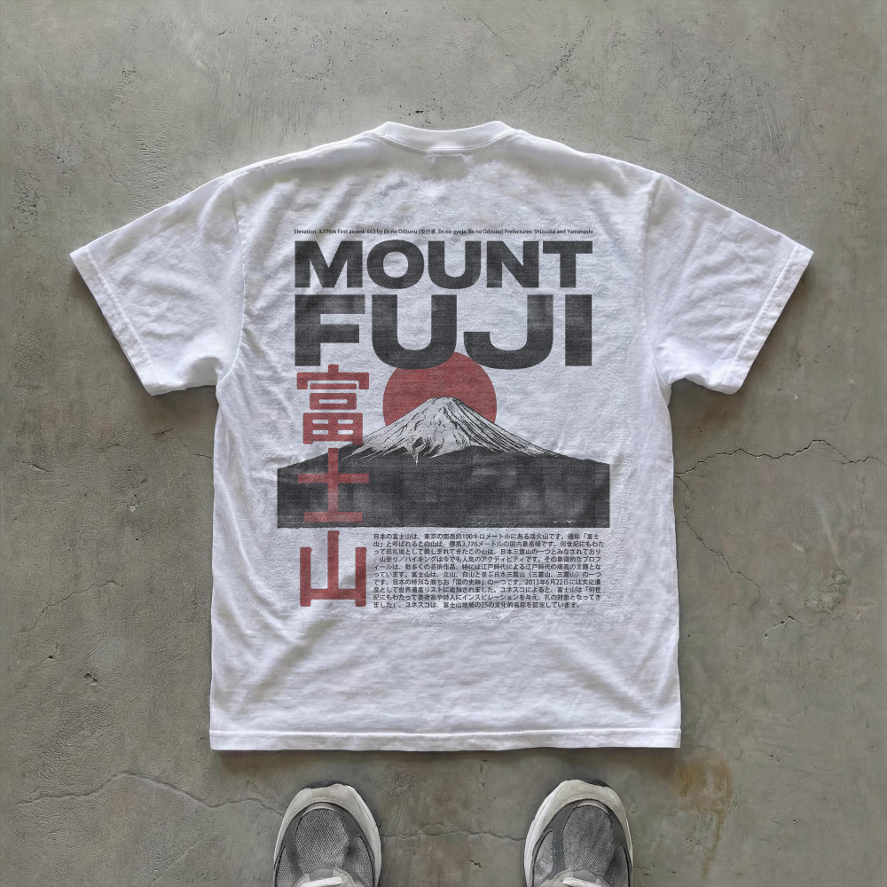 Vintage Fashion Japan - Mount Fuji T Shirt Japanese Streetwear