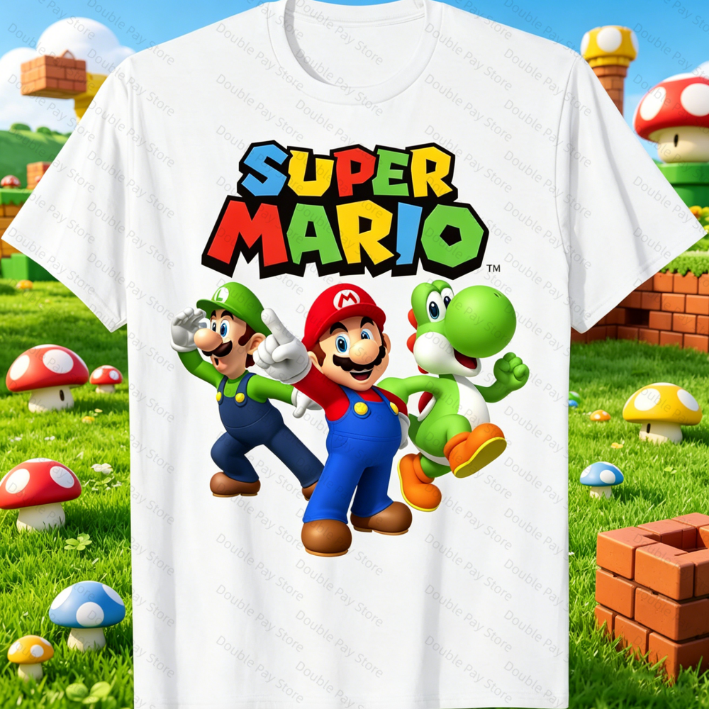 Vintage Fashion Japan - Super Mario T shirt Luigi Yoshi