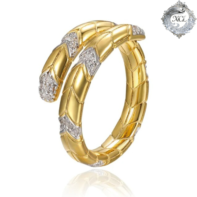 Vintage Fashion Rings For Women - XCL S925 Sterling Silver Snake Arrow