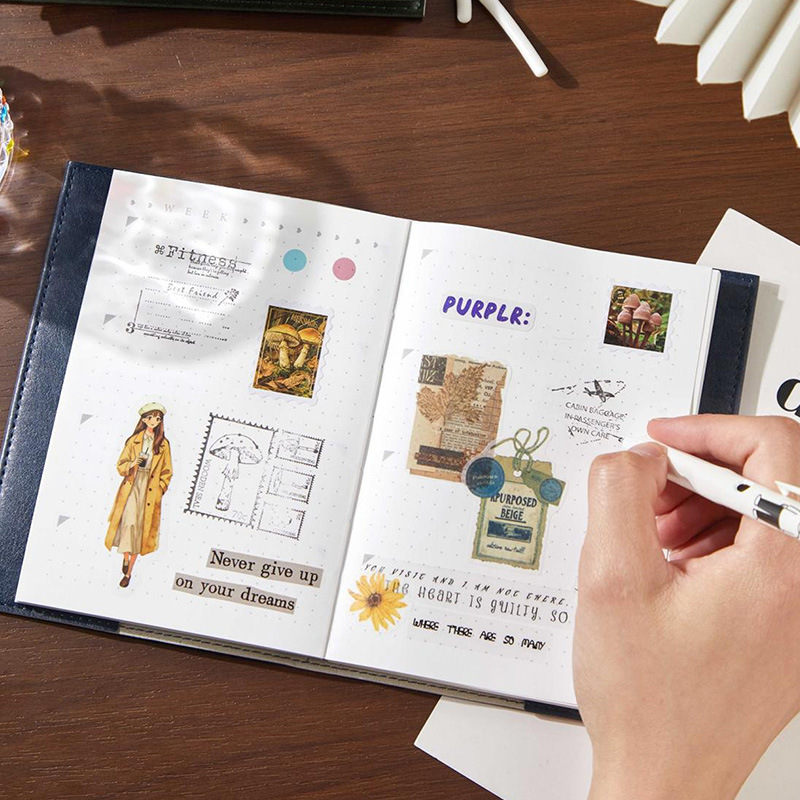 A6 Vintage Faux Leather Bound  - Vintage Fashion Journal recension och pris