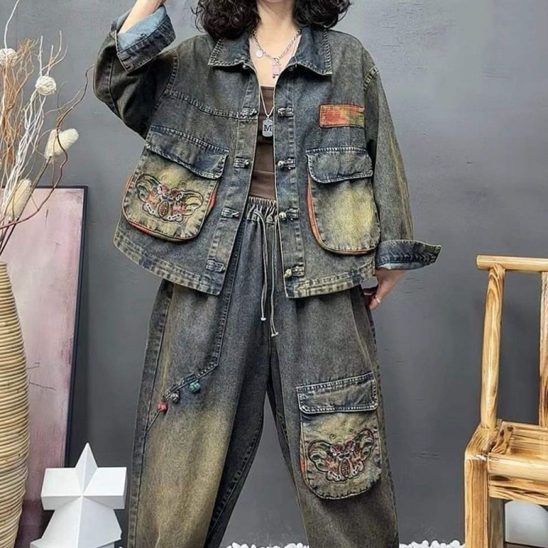 Retro Fashion Embroidered Cowb - Vintage Fashion Pieces recension och pris