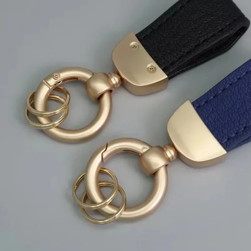 Short Leather Keychain for Men - Vintage Fashion Rings For Women recension och pris