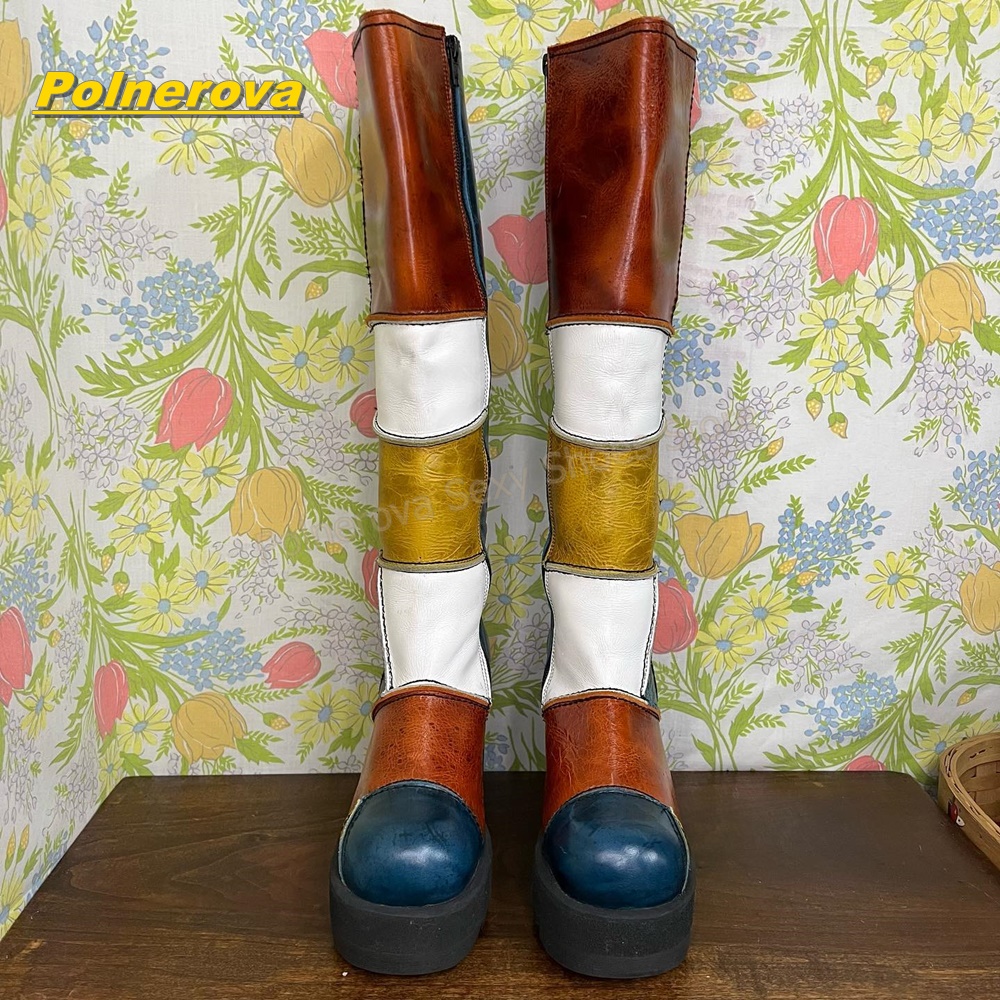 Women Retro Patchwork Leather  - Vintage Fashion In 2026 recension och pris