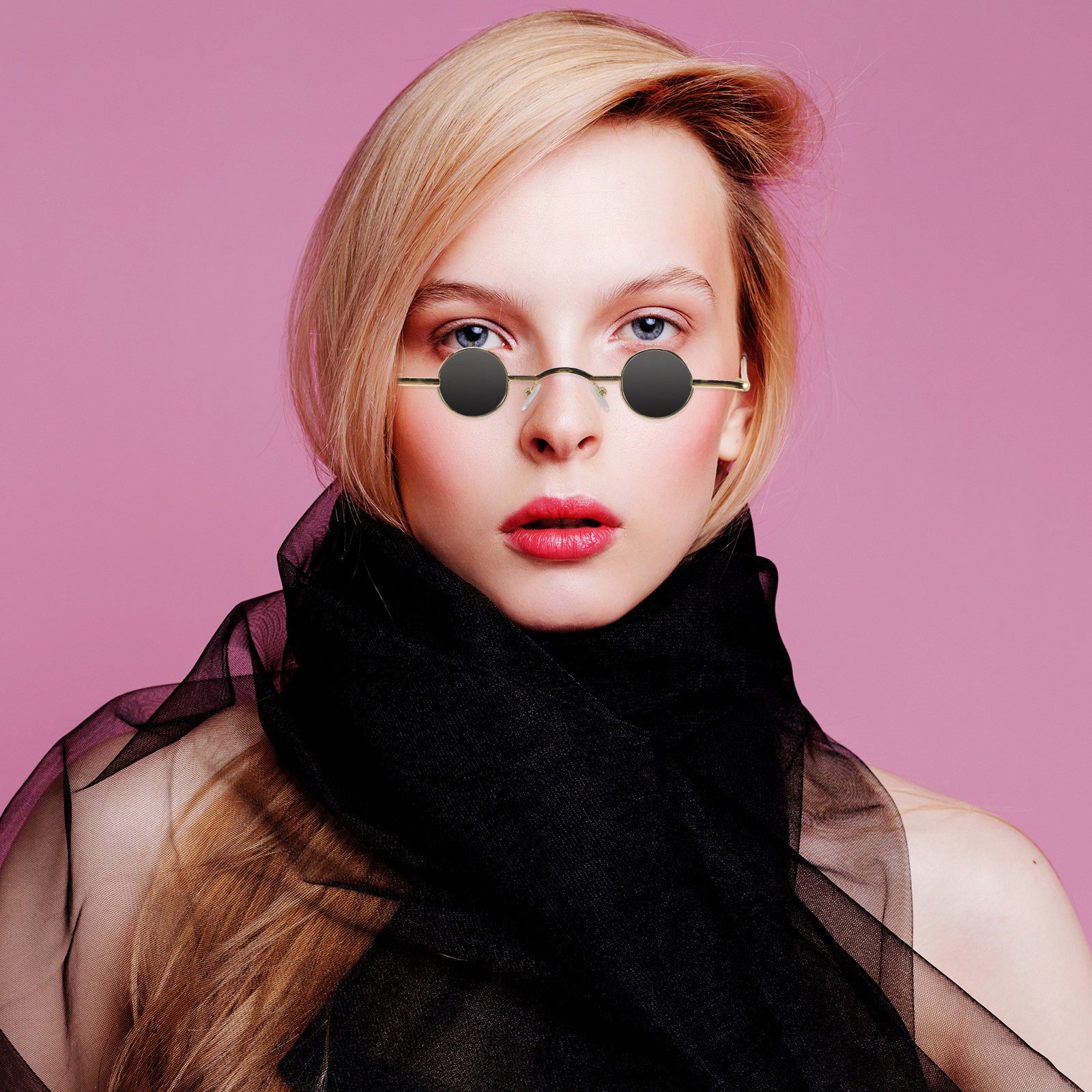 Punk Vintage Sunglasses Round  - Vintage Fashion Club Photos recension och pris