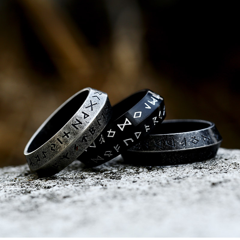 Vintage Nordic Viking Runes Ce - Vintage Fashion Rings For Women recension och pris