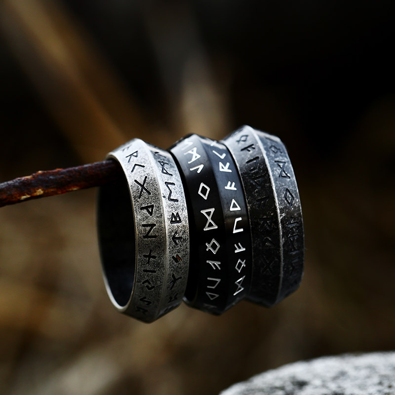 Vintage Nordic Viking Runes Ce - Vintage Fashion Rings For Women recension och pris