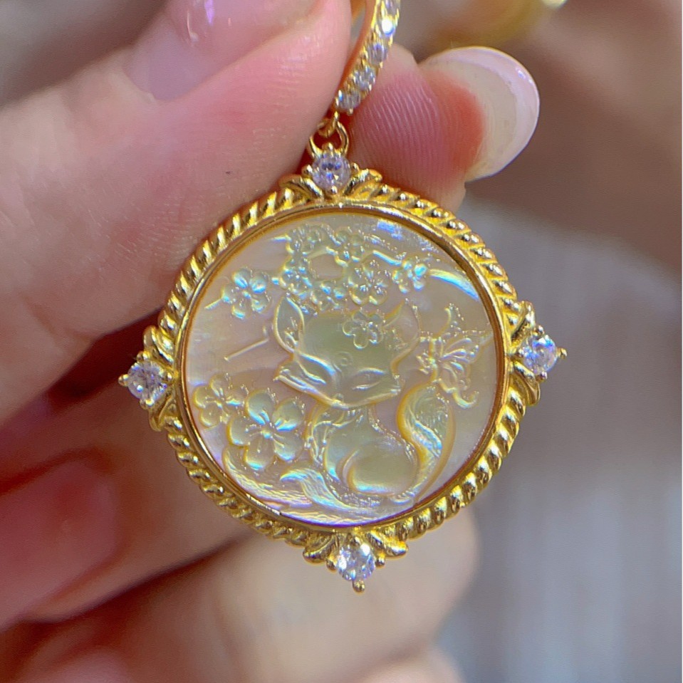 925 Sterling Silver Shell Came - Vintage Fashion Center recension och pris