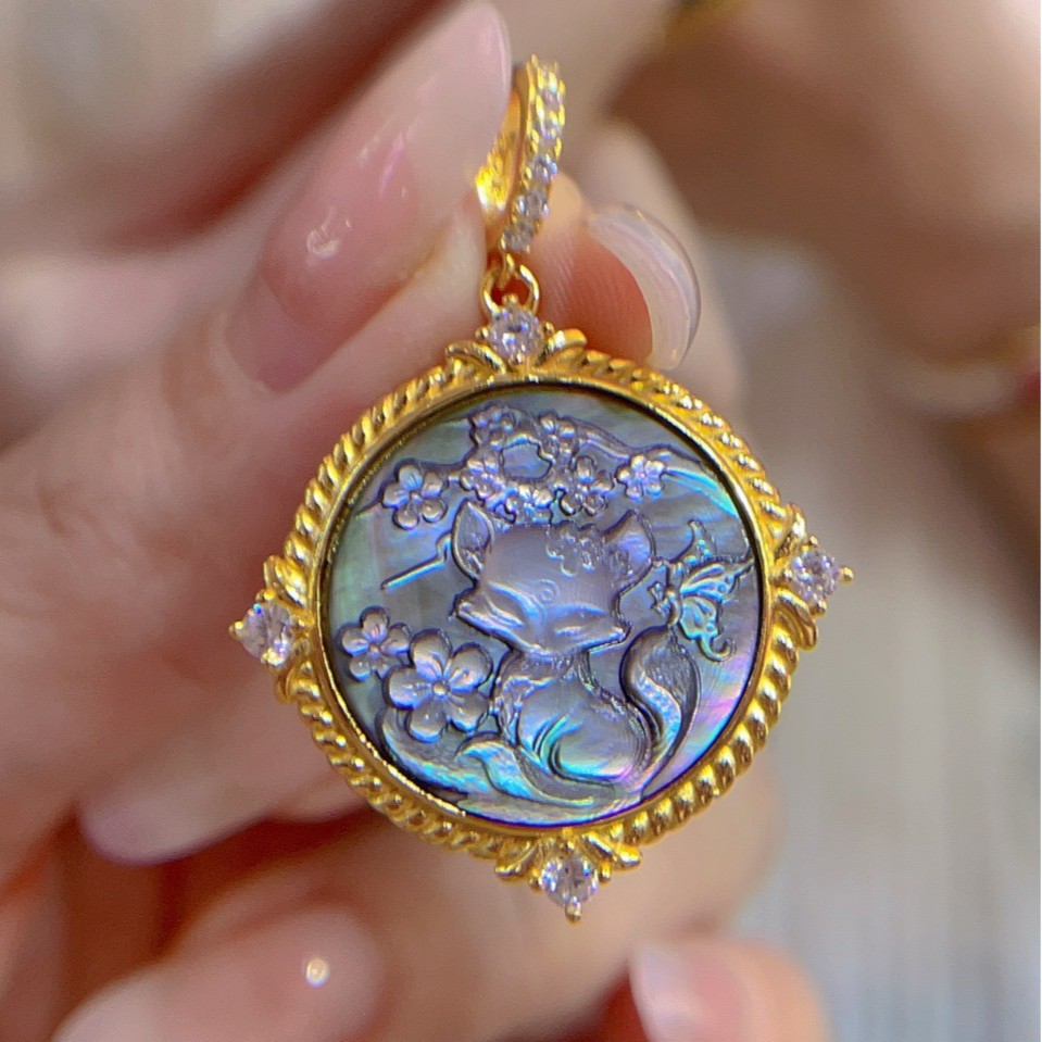 925 Sterling Silver Shell Came - Vintage Fashion Center recension och pris
