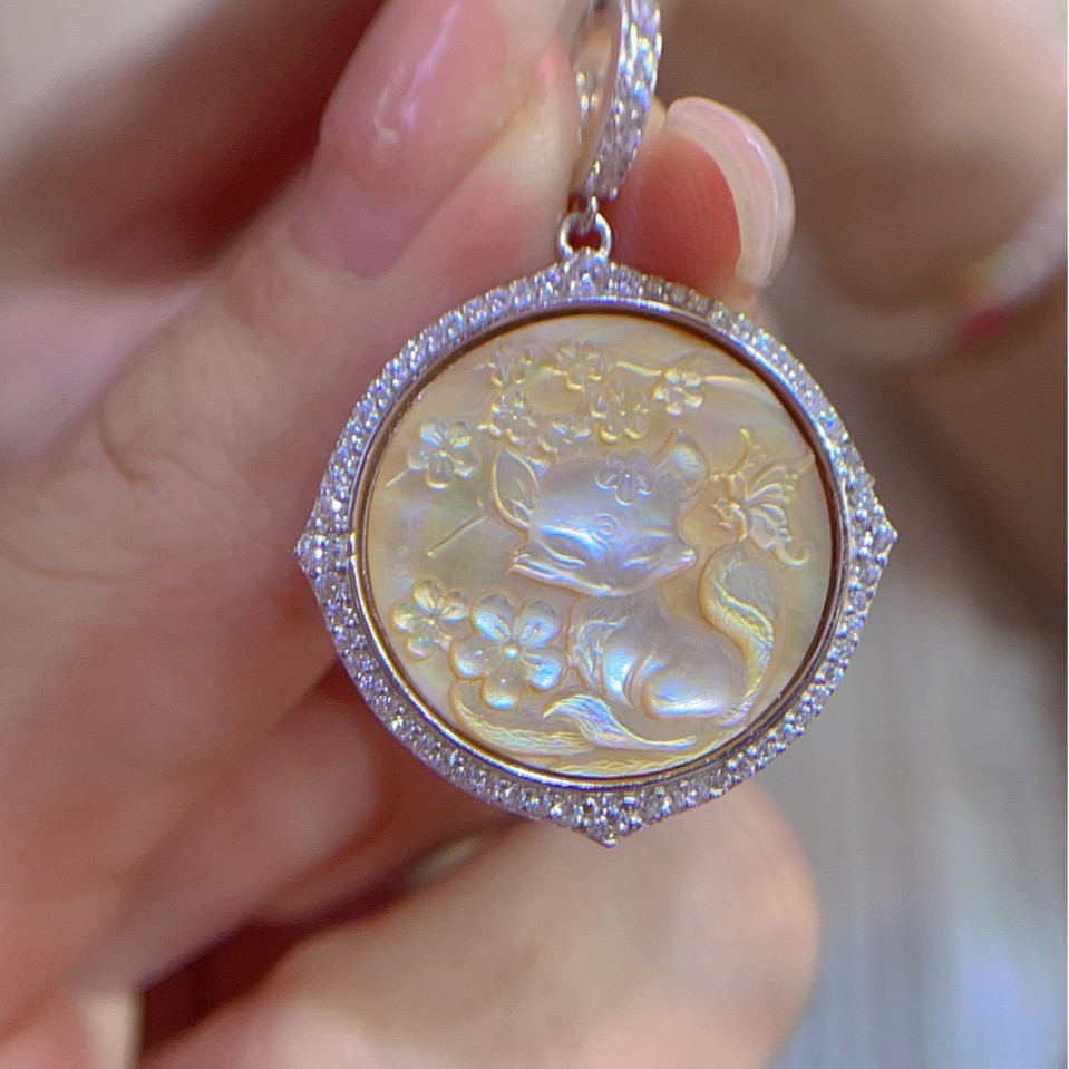 925 Sterling Silver Shell Came - Vintage Fashion Center recension och pris