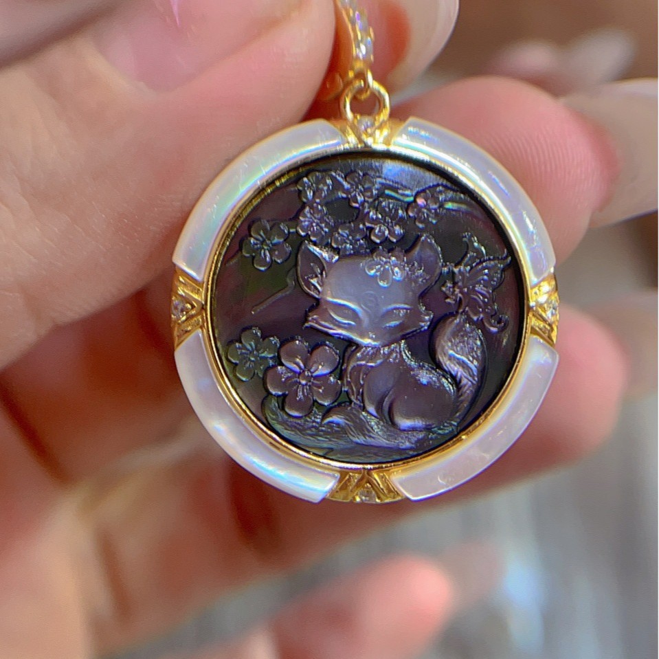 925 Sterling Silver Shell Came - Vintage Fashion Center recension och pris