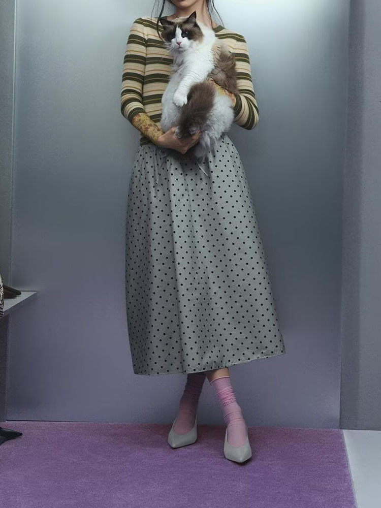 New Summer Women's Midi Skirt  - Vintage Fashion In Chinese recension och pris