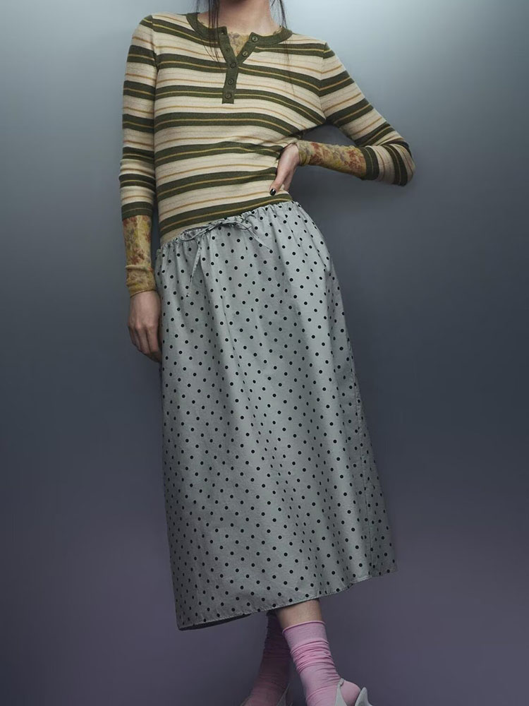 New Summer Women's Midi Skirt  - Vintage Fashion In Chinese recension och pris