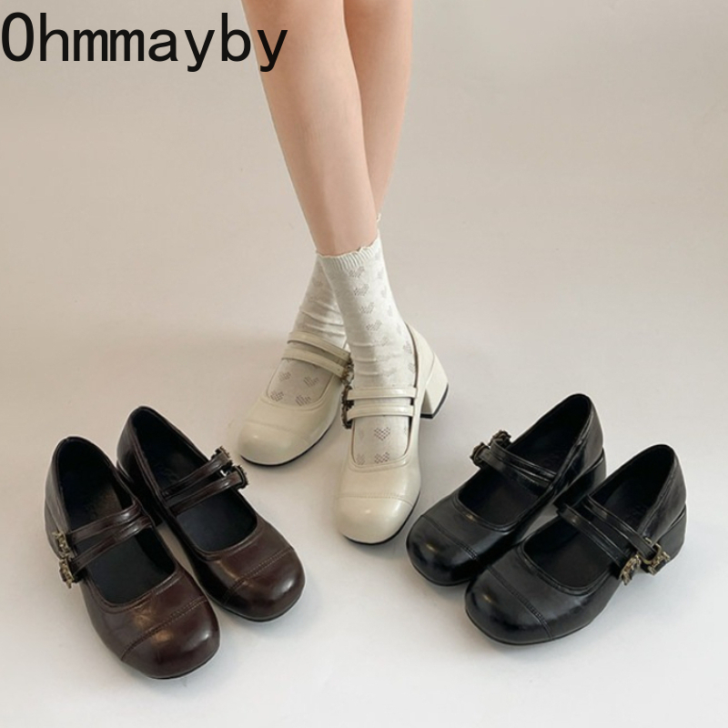 Vintage Thick Heel Women Mary  - Vintage Fashion In 2026 recension och pris