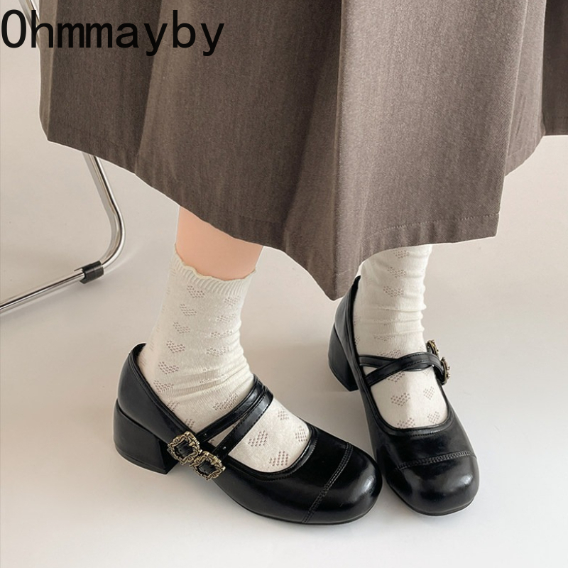 Vintage Thick Heel Women Mary  - Vintage Fashion In 2026 recension och pris