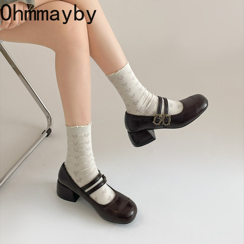Vintage Thick Heel Women Mary  - Vintage Fashion In 2026 recension och pris