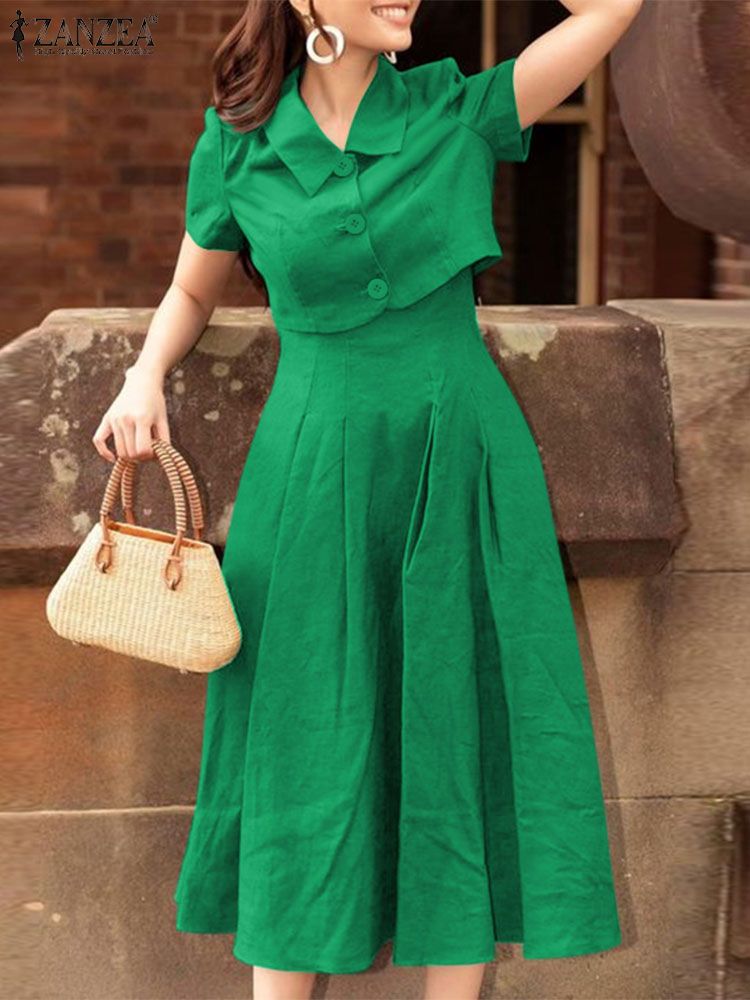 ZANZEA Women Two Piece Sets 20 - Vintage Fashion Pieces recension och pris