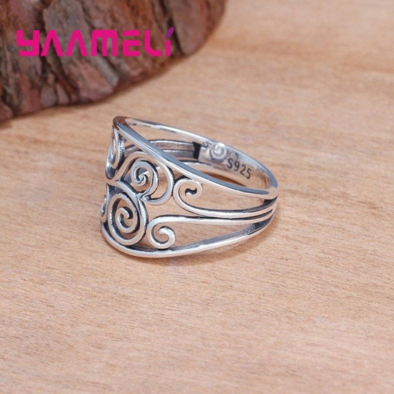 Vintage 925 Sterling Silver Ho - Vintage Fashion Rings For Women recension och pris