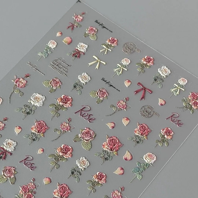 5Pcs Ins Retro Rose Sticker Hi - Vintage Fashion Magazine recension och pris