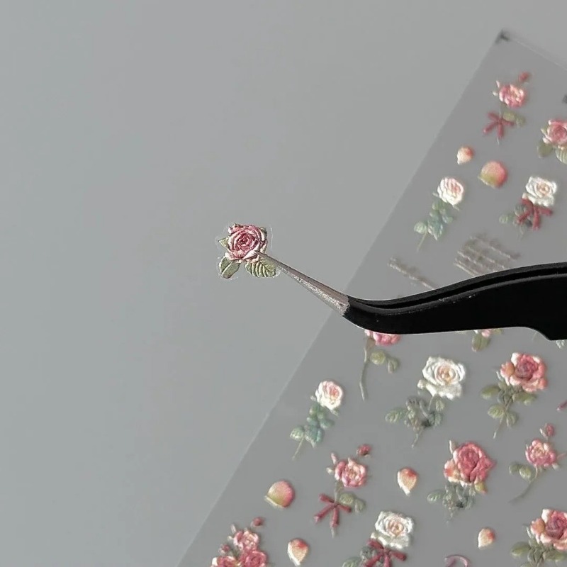 5Pcs Ins Retro Rose Sticker Hi - Vintage Fashion Magazine recension och pris