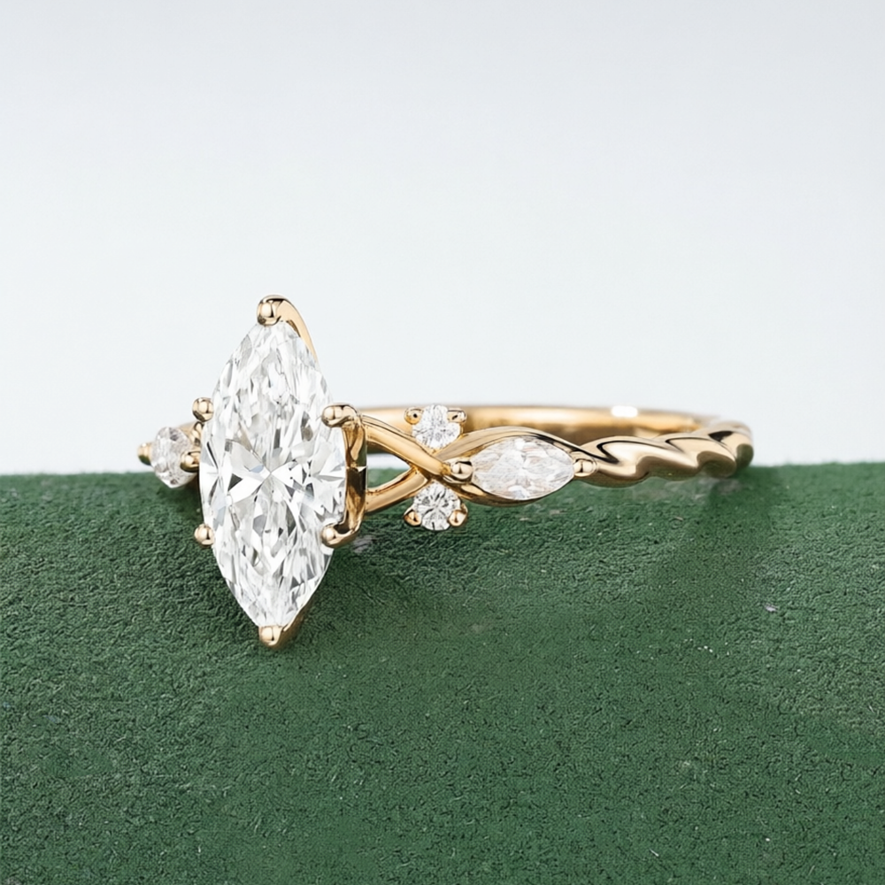 CxsJeremy Marquise Cut 1ct Lab - Vintage Fashion Rings For Women recension och pris
