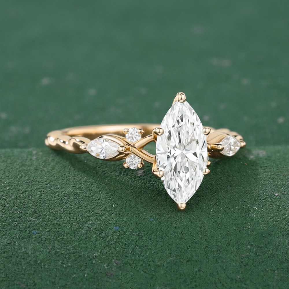 CxsJeremy Marquise Cut 1ct Lab - Vintage Fashion Rings For Women recension och pris