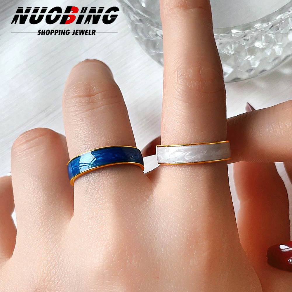 New Vintage Colorful Drip Whit - Vintage Fashion Rings For Women recension och pris