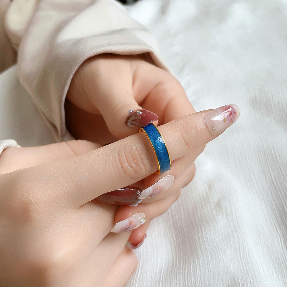 New Vintage Colorful Drip Whit - Vintage Fashion Rings For Women recension och pris