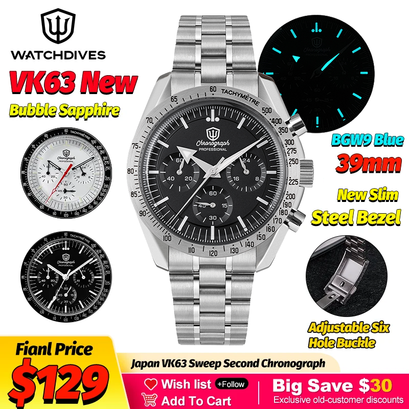 Watchdives WD1863 Mechanical Q - Vintage Fashion Japan recension och pris