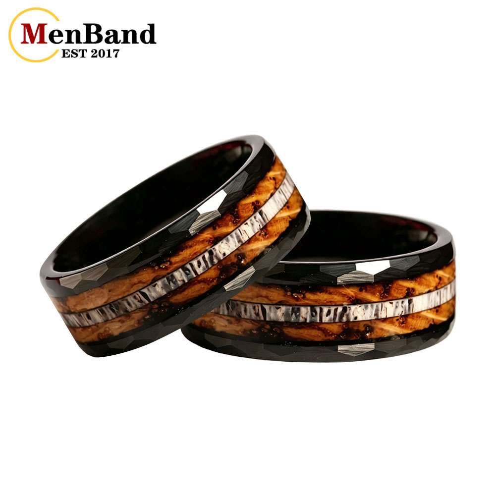 MenBand Classic 8MM Whiskey Ba - Vintage Fashion Rings For Women recension och pris
