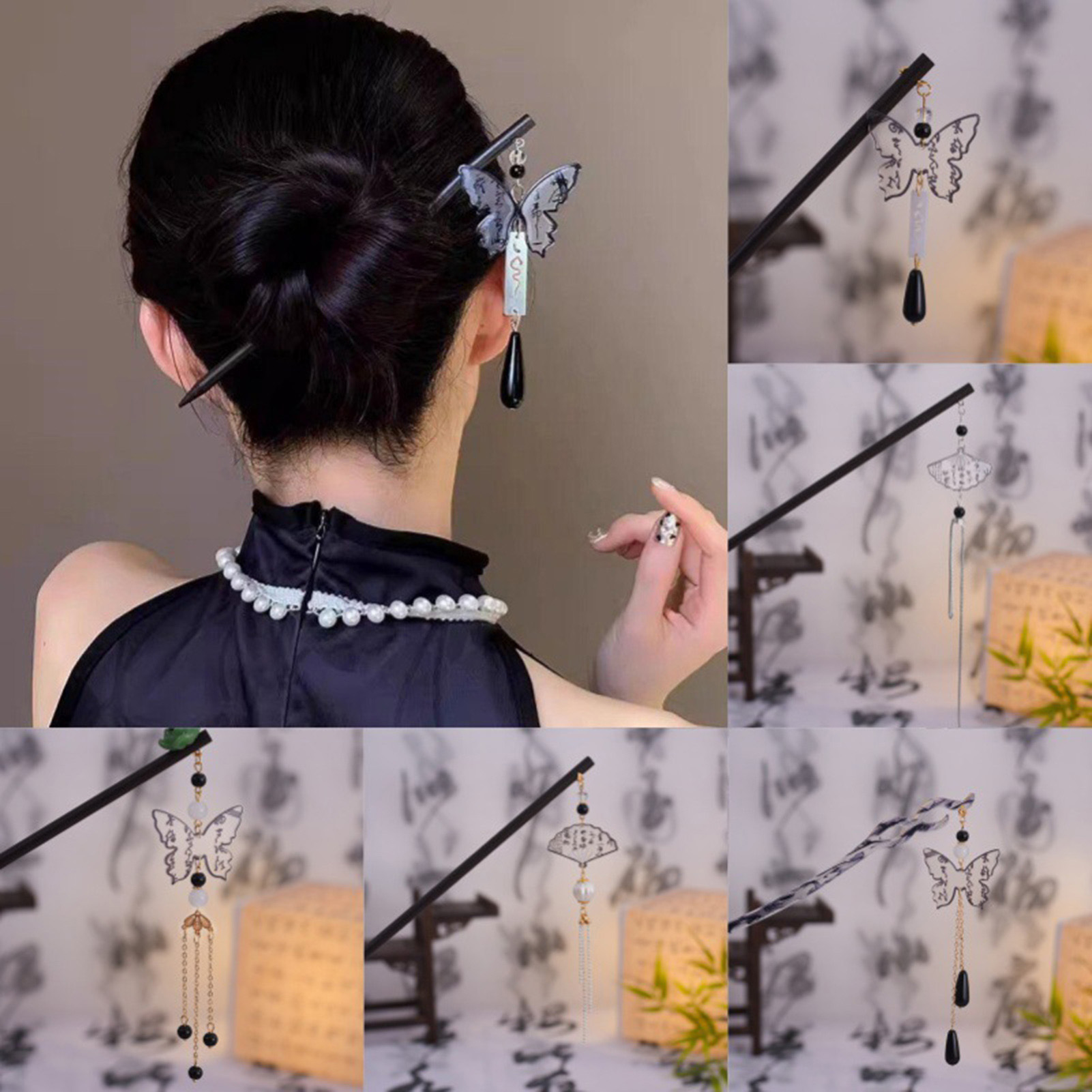 Vintage Wooden Hairpin For Wom - Vintage Fashion In Chinese recension och pris