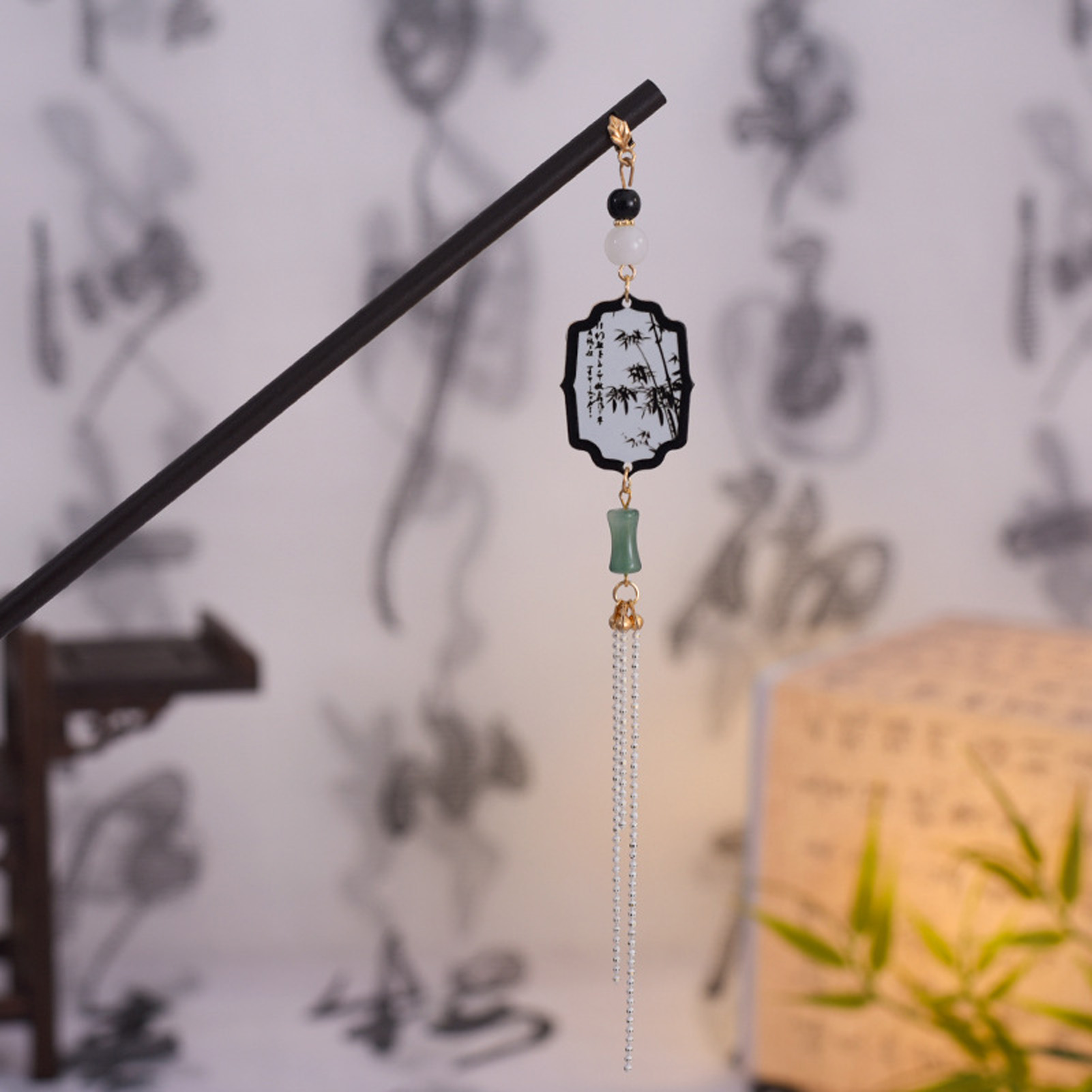 Vintage Wooden Hairpin For Wom - Vintage Fashion In Chinese recension och pris