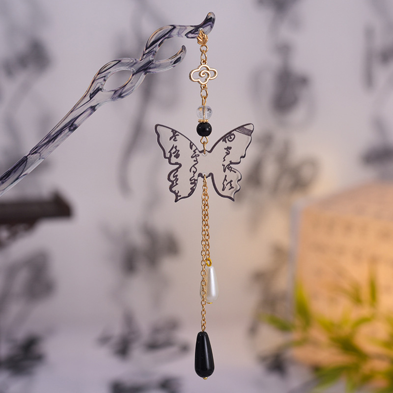 Vintage Wooden Hairpin For Wom - Vintage Fashion In Chinese recension och pris