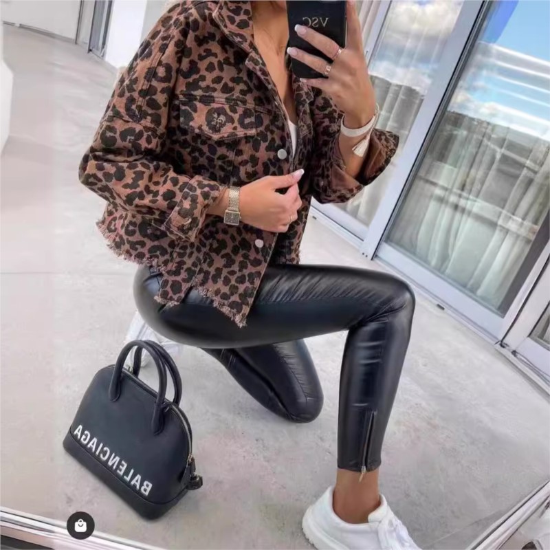 Spring Autumn Vintage Leopard  - Vintage Fashion Style Female recension och pris
