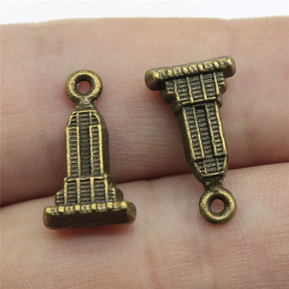 10pcs 18x10mm Antique Silver C - Vintage Fashion Build recension och pris
