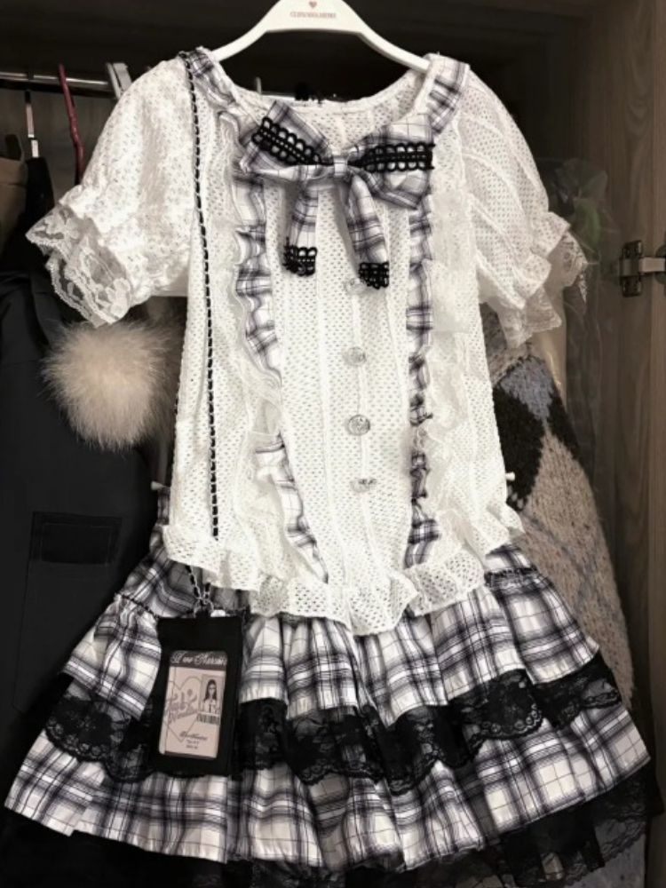 Japanese Sweet Preppy Style 2  - Vintage Fashion Style Female recension och pris