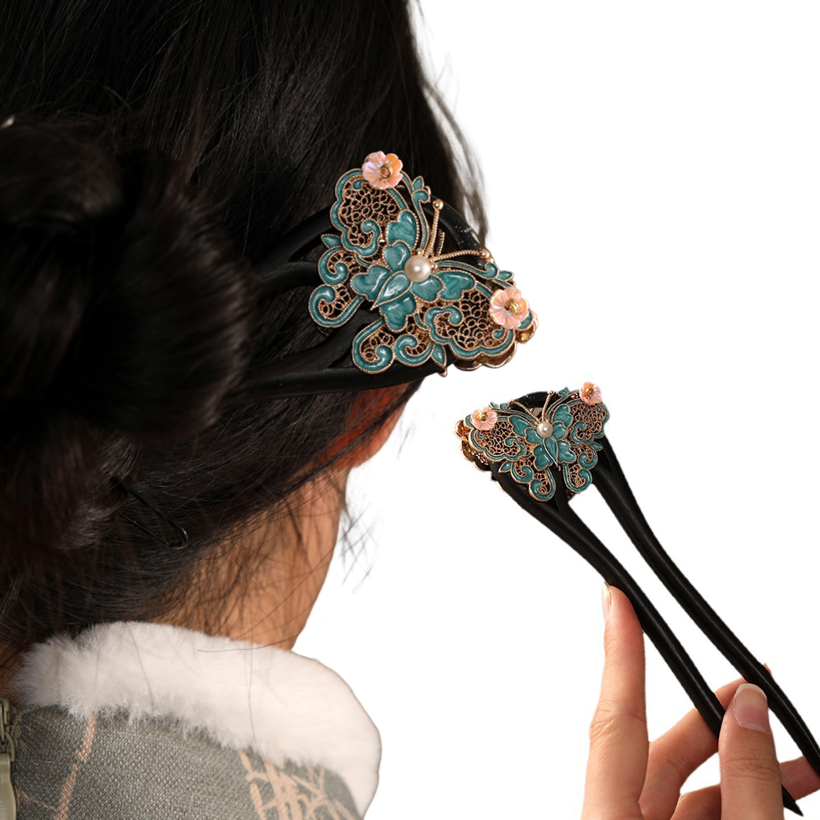 U Shape Chinese Style Hairpin  - Vintage Fashion In Chinese recension och pris