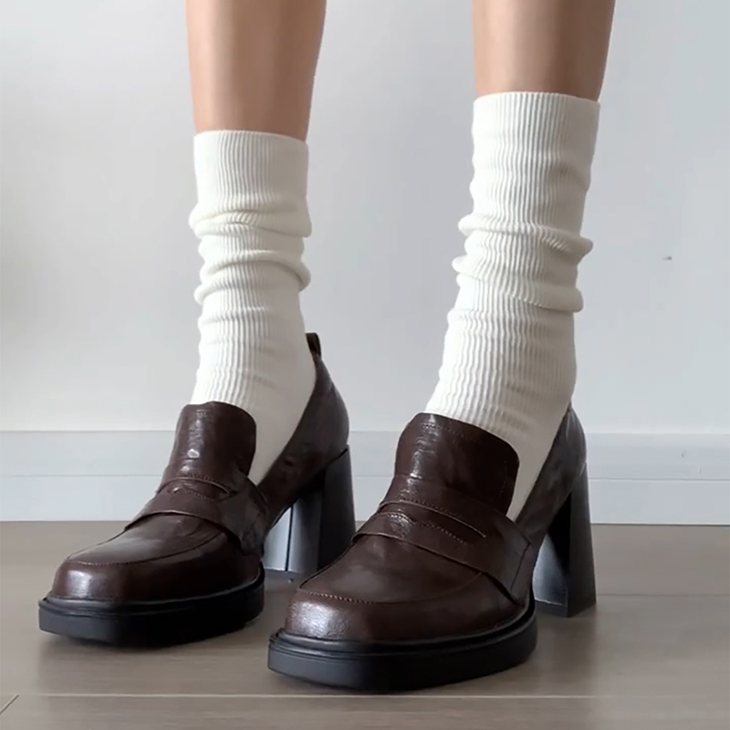 College Style Women Loafer Sho - Vintage Fashion Style Female recension och pris