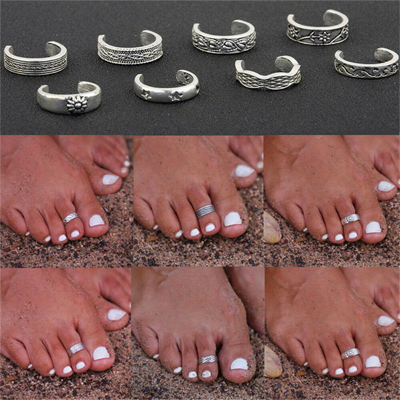 8pcs/Set Toe Joint Retro Ring  - Vintage Fashion Rings For Women recension och pris