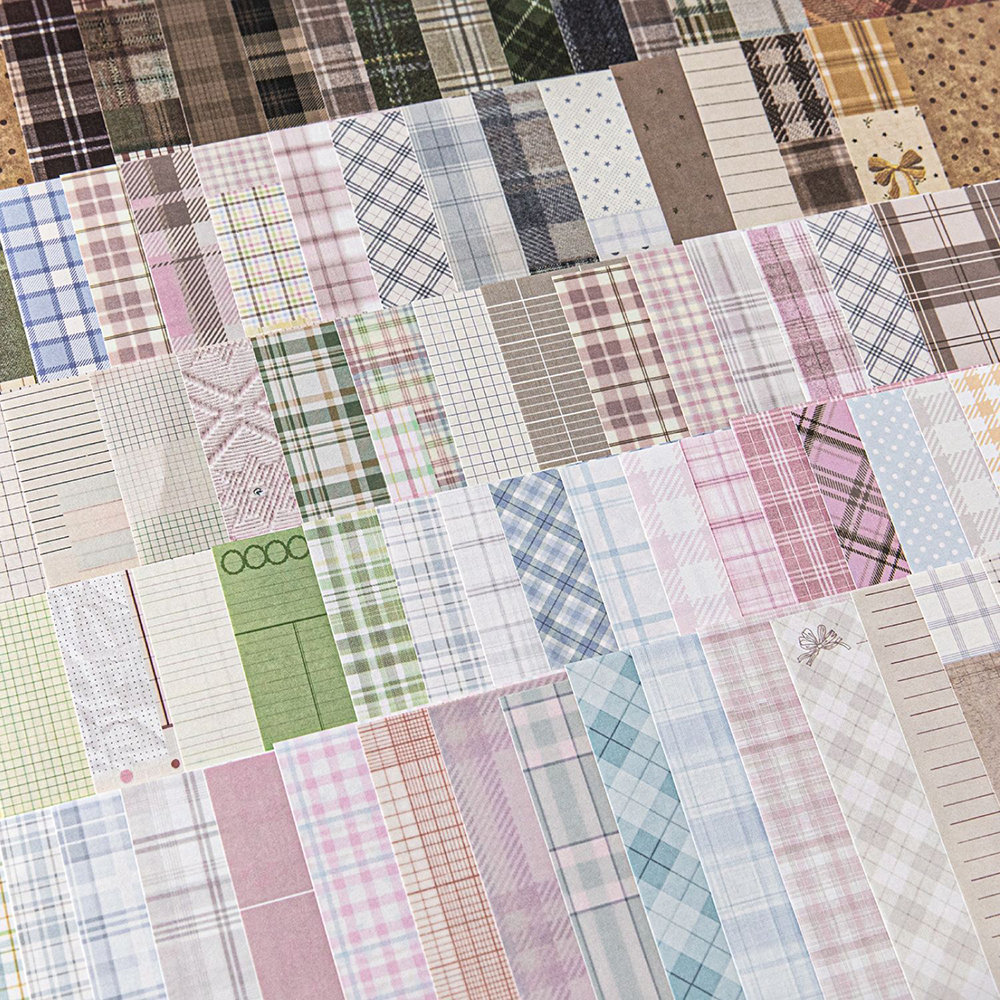 50pcs Creative Plaid Decor Scr - Vintage Fashion Magazine recension och pris