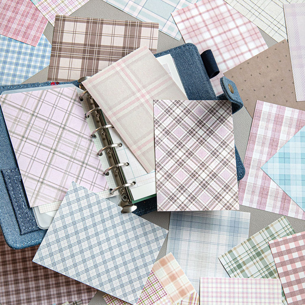50pcs Creative Plaid Decor Scr - Vintage Fashion Magazine recension och pris