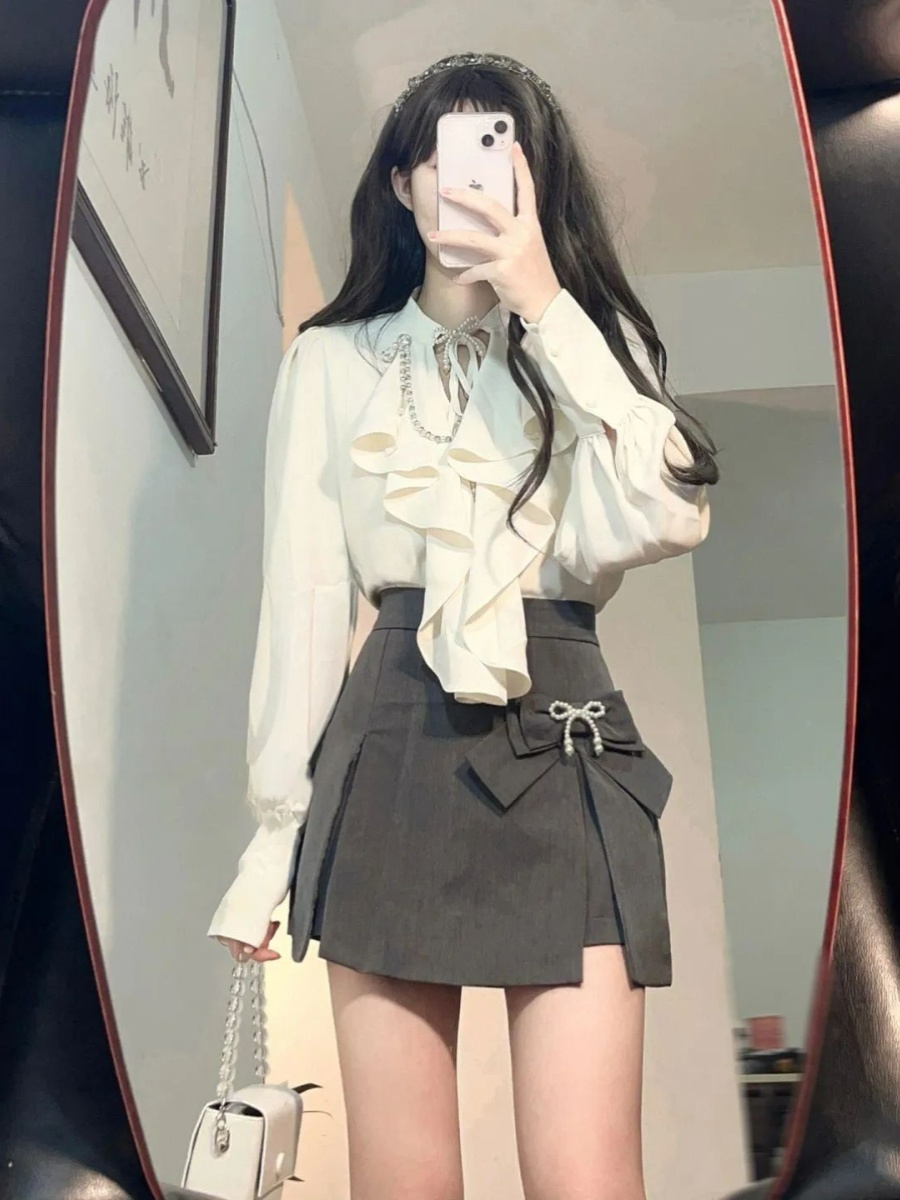 Elegant Vintage Long Sleeve Sh - Vintage Fashion Pieces recension och pris