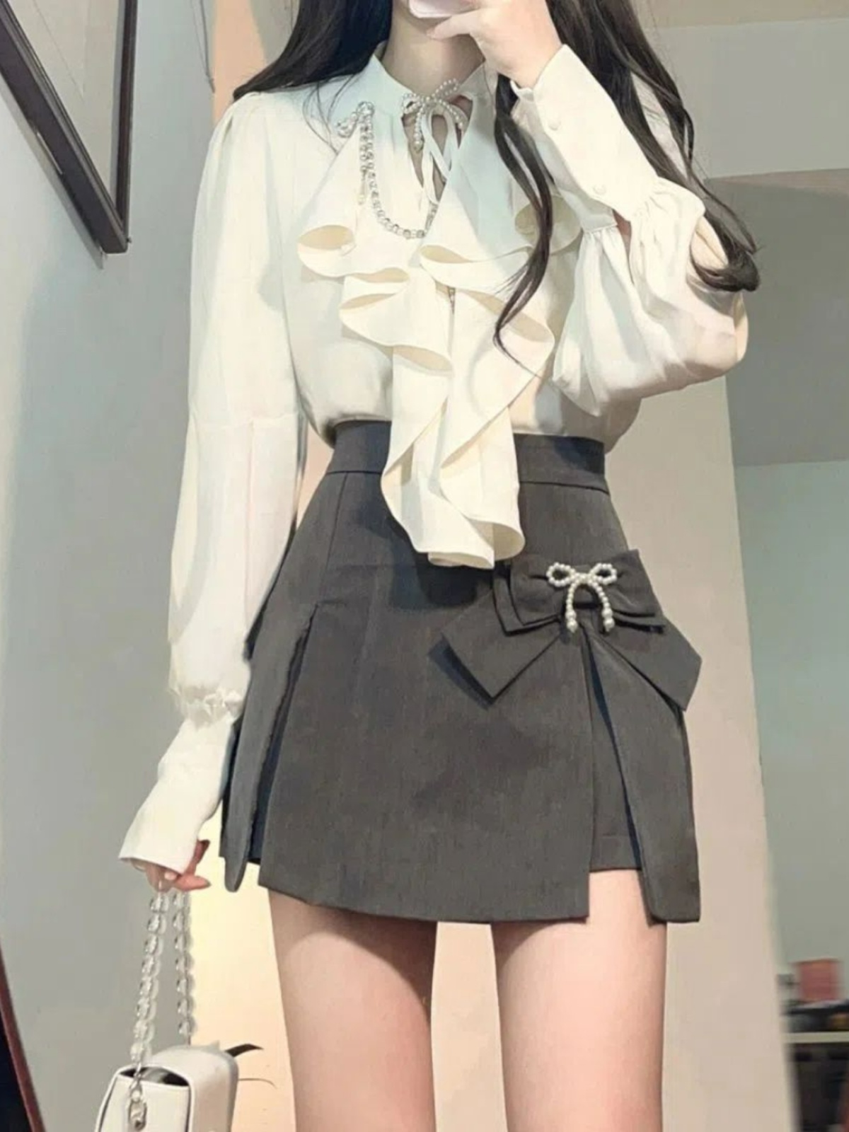 Elegant Vintage Long Sleeve Sh - Vintage Fashion Pieces recension och pris