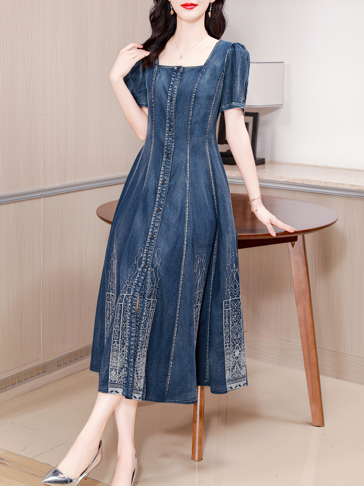TIYIHAILEY-Long Mid-Calf Short - Vintage Fashion In Chinese recension och pris