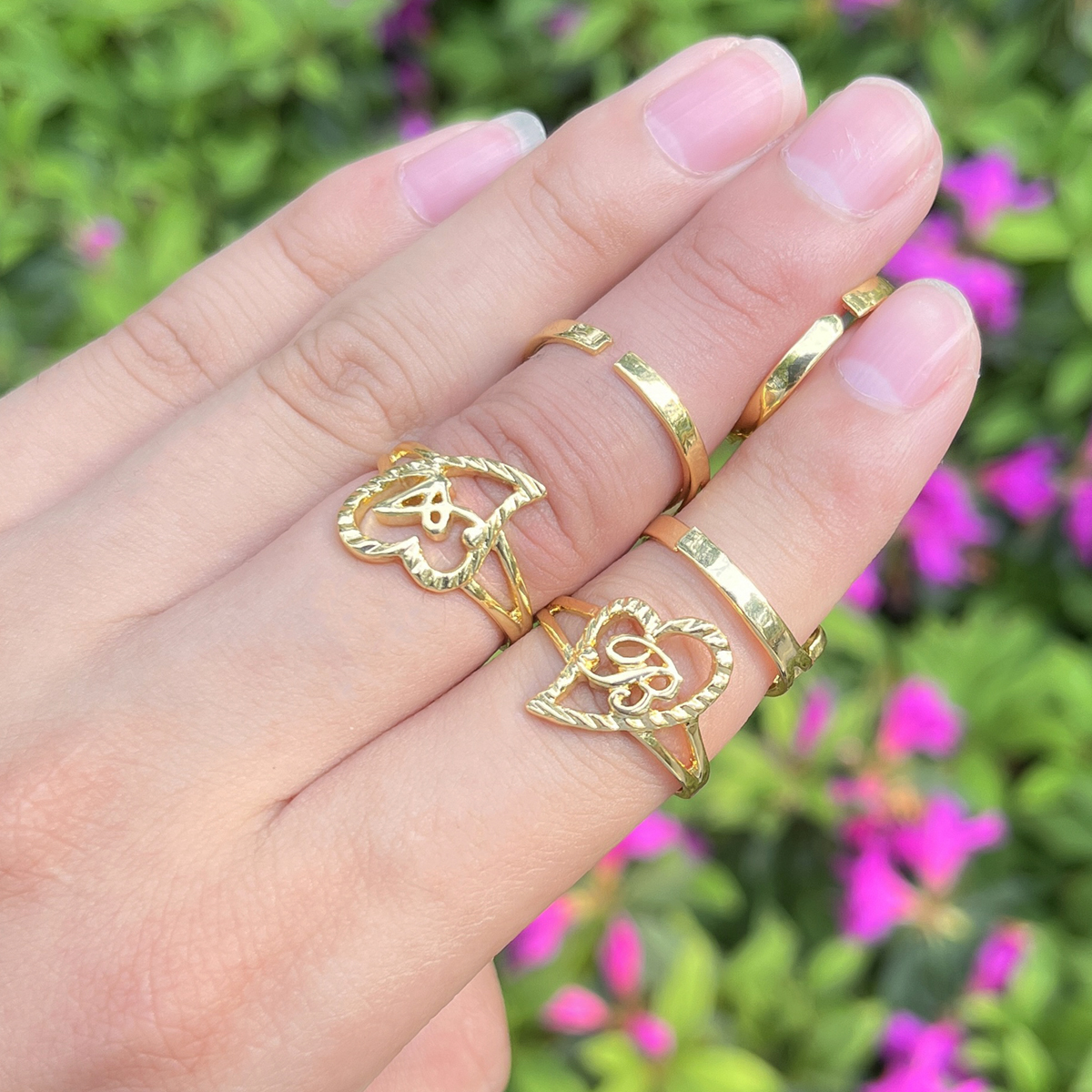 Wholesale Custom 26 Initials H - Vintage Fashion Rings For Women recension och pris