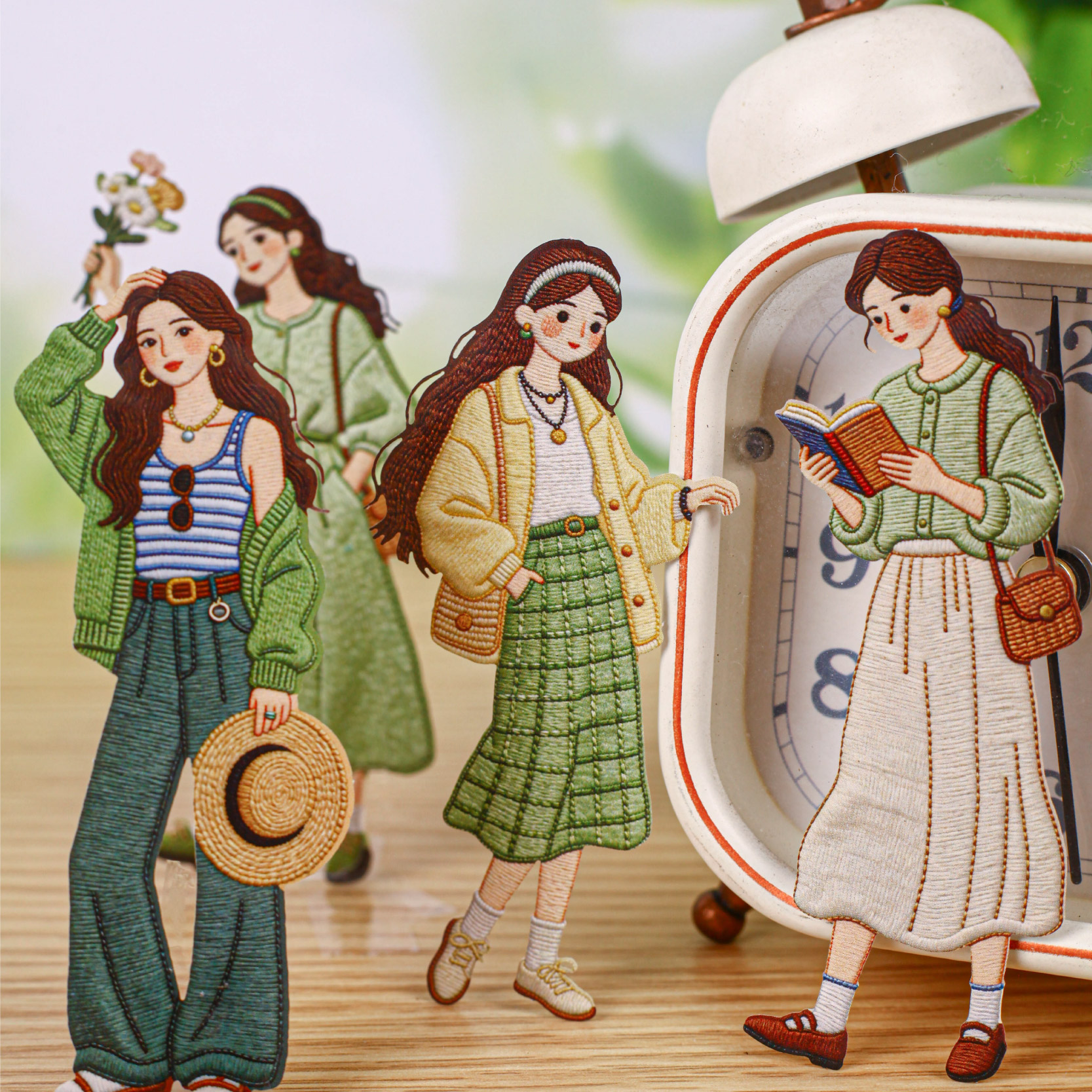16pcs  Retro Fashion Character - Vintage Fashion Journal recension och pris